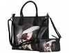 Fino Ladies 2" 1 Maxi PU Leather Tote Bag Black Photo