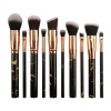 Professional 10 Piece Marble Brush Set - Black Photo