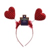 Bulk Pack x 2 Furry Heart Headband With Sequins Photo