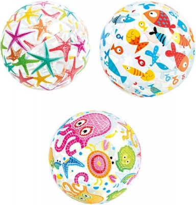Photo of Bulk Pack x 3 Intex Lively Beach Ball 51 cm Diameter Suitable For Ages 3