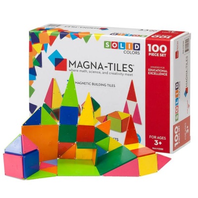 Photo of Magna-Tiles Solid Colours Set: 100 Pieces