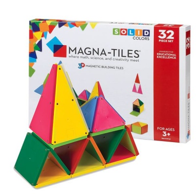 Photo of Magna-Tiles Solid Colours Set: 32 Pieces