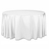 Satin Round Tablecloth 3.4m - White Photo