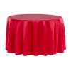 Satin Round Tablecloth 3.4m - Red Photo