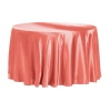 Satin Round Tablecloth 3.4m - Coral Photo