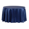 Satin Round Tablecloth 3.4m - Navy Blue Photo