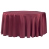 Satin Round Tablecloth 3.4m - Burgundy Photo