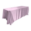 Satin Rectangular Tablecloth 3.3 x 2.3m - Lavender Photo