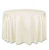 Satin Round Tablecloth 3.4m - Ivory Photo