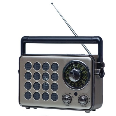 Photo of Retro FM Radio MD-1175BT Wireless Speaker Gold