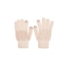 Quiz Ladies Pink Diamante Detail Touchscreen Gloves - Blush Pink Photo