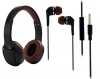 Wireless Headphones and Stereo in-ear Buds with Mic Two-Pack- Blue Photo