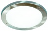 410mm Satin Chrome Ceiling Fitting With Frosted Glass Photo