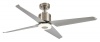 Bright Star Lighting 65 Watt Satin Nickel Ceiling Fan With ABS Blades and Light Photo