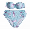 Plus Size Floral Butterfly Bikini Set