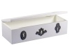 White Storage Box/Keyhole Relief Design Photo