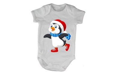 Photo of Ice Skating Penguin - SS - Baby Grow