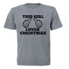 This Girl Loves Christmas - Kids T-Shirt Photo