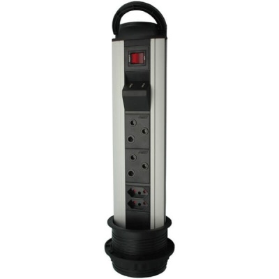 Photo of Multi-Plug Pull-Up Tower 2x2 2x3 & 2 USB Ports