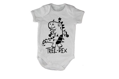 Photo of Tree-Rex - Christmas - SS - Baby Grow