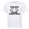 This Girl Loves Christmas - Kids T-Shirt Photo