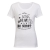 Eat. Drink & Be Merry - Christmas - Ladies - T-Shirt Photo