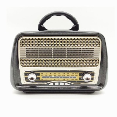Photo of JRY FM/AM/SW 3 Band Radio with BT/USB/TF/AUX Speaker - Black