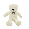 Giant Cuddly Plush Stuffed Bear With Bow Tie - Ivory White - 60cm Photo