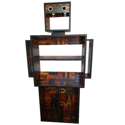 Photo of Creative Bookshelf Robot