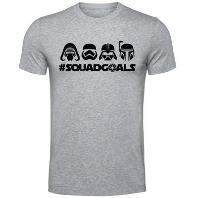 Photo of Squad Goals -Star Wars -T Shirt - Grey -Unisex