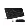 LMA - Mini Wireless Keyboard & Mouse Combo With Protector - Black Photo