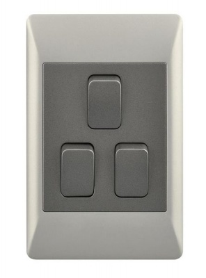 Photo of Bright Star Lighting 3 Lever 2 Way Light Switch for 2 X 4 Electrical Box