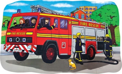 Photo of Just Jigsaw Brite Idea Shaped Fire Engine