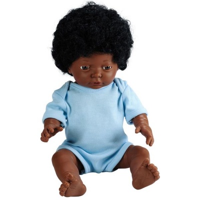 Photo of Les Dolls : Anatomically Correct African Baby Boy Doll with Hair