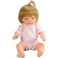 Les Dolls Anatomically Correct Caucasian Baby Girl Doll with Hair