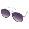 Bad Boy Men's Covered Sunglass - Silver Photo