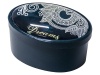 Oval Trinket Box Black Photo