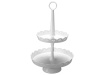 2 Tier White Cake Server Photo