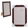 Bulk Pack X 2 Mahogany Finish Plastic Frame for A4 Sized Photo