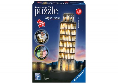 Ravensburger 180 Piece 3D Puzzle Building Pisa Night Edition