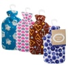 Bulk Pack x 4 Hot Water Bottle With Fleece Cover Photo