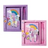 Bulk Pack x 2 Novelty Unicorn Notebook With Pen - 19 x 18cm Photo