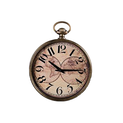 Decorative 29cm Wall Clock Vintage Pocket Watch Design