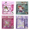 Unicorn Secret Lockable Notebook & Pen Set x 4 Photo