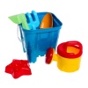 Beach Bucket Play Set - 21cm Bucket & 6 Accessories Photo