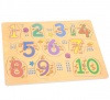 Numbers Board 1 - 10 - Wooden Push-in Board Photo
