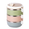 Stainless Steel Thermal Insulated 3 Layer Lunch Box Photo