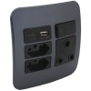 VETi - VG27B Switched Socket 16A RSA 2.1A USB & 2x V-Slim c/w Cover Photo