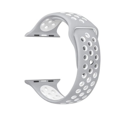 Photo of Apple GoVogue Active Silicon Watch Band - Silver & White