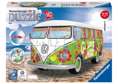 Ravensburger 3D Puzzle VW T1 Hippie Style Woodstock 50th Anniversary